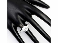 14 krt. wit gouden ring 3,18 crt diamanten - afbeelding 3 van  6