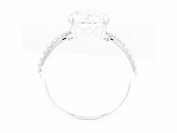 14 krt. wit gouden ring 3,18 crt diamanten - afbeelding 6 van  6