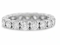 14 krt wit gouden ring met 19 natuurlijke diamant 2.09 crt - afbeelding 1 van  7