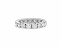 14 krt wit gouden ring met 19 natuurlijke diamant 2.09 crt - afbeelding 1 van  6