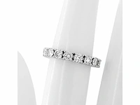 14 krt wit gouden ring met 19 natuurlijke diamant 2.09 crt - afbeelding 5 van  6