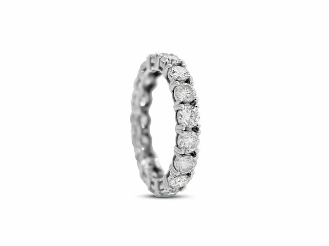 14 krt wit gouden ring met 19 natuurlijke diamant 2.09 crt - afbeelding 6 van  6