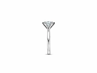 14 krt. wit gouden ring met 2,21 crt. diamant f-vs2 met certificaat - afbeelding 6 van  7