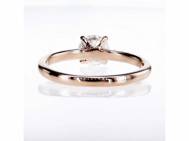 14 krt. wit gouden ring met diamant 1,01 crt. naturel - afbeelding 4 van  6