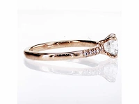 14 krt. wit gouden ring met diamant 1,01 crt. naturel - afbeelding 5 van  6