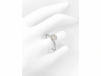 14 krt. wit gouden ring met diamant 1,02 crt. naturel - afbeelding 3 van  7