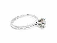 14 krt. wit gouden ring met diamant 1,02 crt. naturel - afbeelding 5 van  7