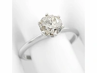 14 krt. wit gouden ring met diamant 1,02 crt. naturel - afbeelding 10 van  11