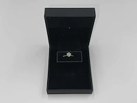14 krt. wit gouden ring met diamant 1,02 crt. naturel - afbeelding 1 van  11