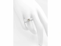 14 krt. wit gouden ring met diamant 1,03 crt. naturel - afbeelding 5 van  9