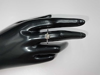 14 krt. wit gouden ring met diamant 1,03 crt. naturel - afbeelding 2 van  9