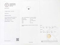 14 krt. wit gouden ring met diamant 1,03 crt. naturel - afbeelding 3 van  9