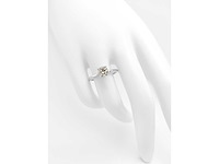 14 krt. wit gouden ring met diamant 1,03 crt. naturel - afbeelding 5 van  9