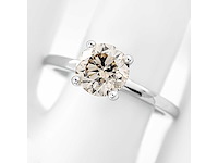 14 krt. wit gouden ring met diamant 1,03 crt. naturel - afbeelding 6 van  9