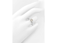 14 krt. wit gouden ring met diamant 1,03 crt. naturel - afbeelding 9 van  9