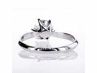 14 krt. wit gouden ring met diamant 1,51 crt. naturel - afbeelding 4 van  10