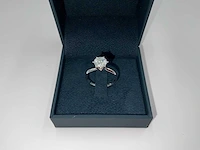14 krt. wit gouden ring met diamant 1,51 crt. naturel - afbeelding 9 van  10
