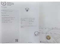 14 krt. wit gouden ring met diamant 1,52 crt. naturel - afbeelding 2 van  8