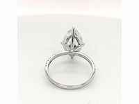 14 krt. wit gouden ring met diamant 2,08 crt. - afbeelding 7 van  11