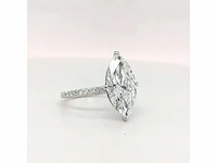 14 krt. wit gouden ring met diamant 2,08 crt. - afbeelding 11 van  11