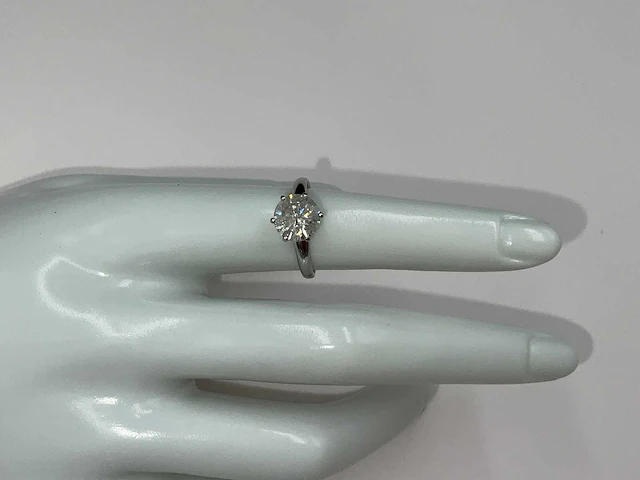 14 krt. wit gouden ring met diamant 2,13 crt. naturel - afbeelding 6 van  6