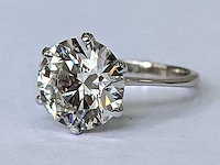 14 krt wit gouden ring met diamant 3,00 crt - afbeelding 3 van  8
