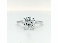 14 krt. wit gouden ring met diamant 3,00 krt. - afbeelding 2 van  11
