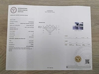 14 krt. wit gouden ring met diamant 3,00 krt. - afbeelding 5 van  11