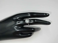 14 krt. wit gouden ring met diamant 3,00 krt. - afbeelding 6 van  11