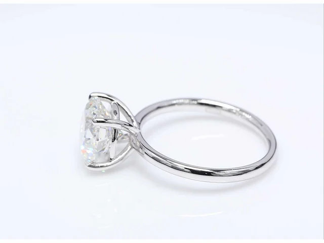 14 krt wit gouden ring met diamant 3,02 crt - afbeelding 4 van  7