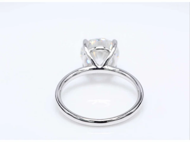 14 krt wit gouden ring met diamant 3,02 crt - afbeelding 5 van  7