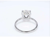 14 krt wit gouden ring met diamant 3,02 crt - afbeelding 5 van  7