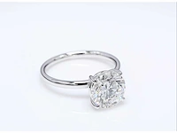14 krt wit gouden ring met diamant 3,02 crt - afbeelding 7 van  7