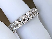 14 krt. wit gouden ring met diamant 3,72 crt. - afbeelding 5 van  7