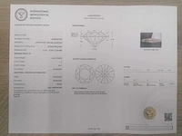 14 krt wit gouden ring met diamant 4,02 crt - afbeelding 4 van  7