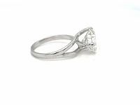 14 krt wit gouden ring met diamant 4,08 crt - afbeelding 5 van  6