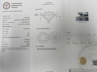 14 krt wit gouden ring met diamant 4,08 crt - afbeelding 2 van  7