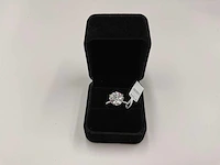 14 krt. wit gouden ring met diamant 5,00 crt. - afbeelding 7 van  10