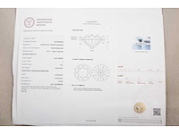 14 krt. wit gouden ring met diamant 5,00 crt. - afbeelding 3 van  10