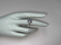 14 krt. wit gouden ring met diamant 5,00 crt. - afbeelding 5 van  10