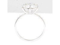 14 krt. wit gouden ring met diamant 5,00 crt. - afbeelding 7 van  10