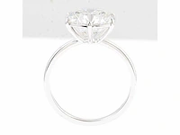 14 krt. wit gouden ring met diamant 5,00 crt. - afbeelding 5 van  10