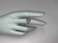 14 krt. wit gouden ring met diamant 5,00 crt. - afbeelding 10 van  10