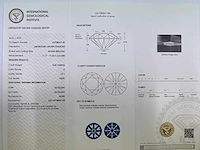 14 krt wit gouden ring met diamant 5,05 crt - afbeelding 3 van  9