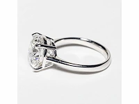 14 krt wit gouden ring met diamant 5,05 crt - afbeelding 4 van  9