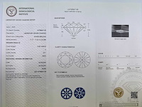 14 krt wit gouden ring met diamant 5,05 crt - afbeelding 3 van  9