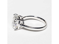 14 krt wit gouden ring met diamant 5,05 crt - afbeelding 4 van  9