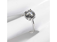 14 krt wit gouden ring met diamant 5,05 crt - afbeelding 6 van  9