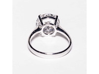 14 krt wit gouden ring met diamant 5,05 crt - afbeelding 8 van  9