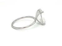 14 krt wit gouden ring met diamant 5,09 crt - afbeelding 6 van  7